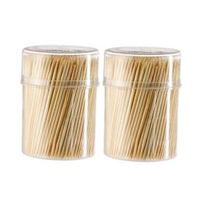 Bamboo Toothpick Container (300pcs±) Natural Bamboo First Class Bamboo Toothpick Disposable