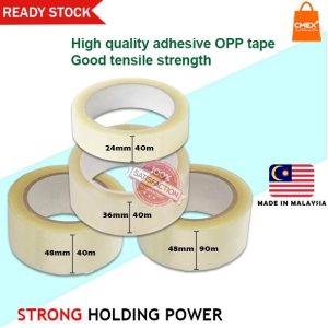 OPP Tape 48mm x 40micron x 80yard BY PCS