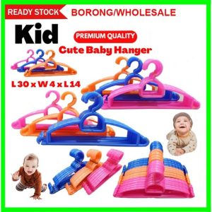 Children Clothes Hanger, Baby Hanger, Penyangkut Baju Plastik Kanak-Kanak, Plastic Clothes Hanger