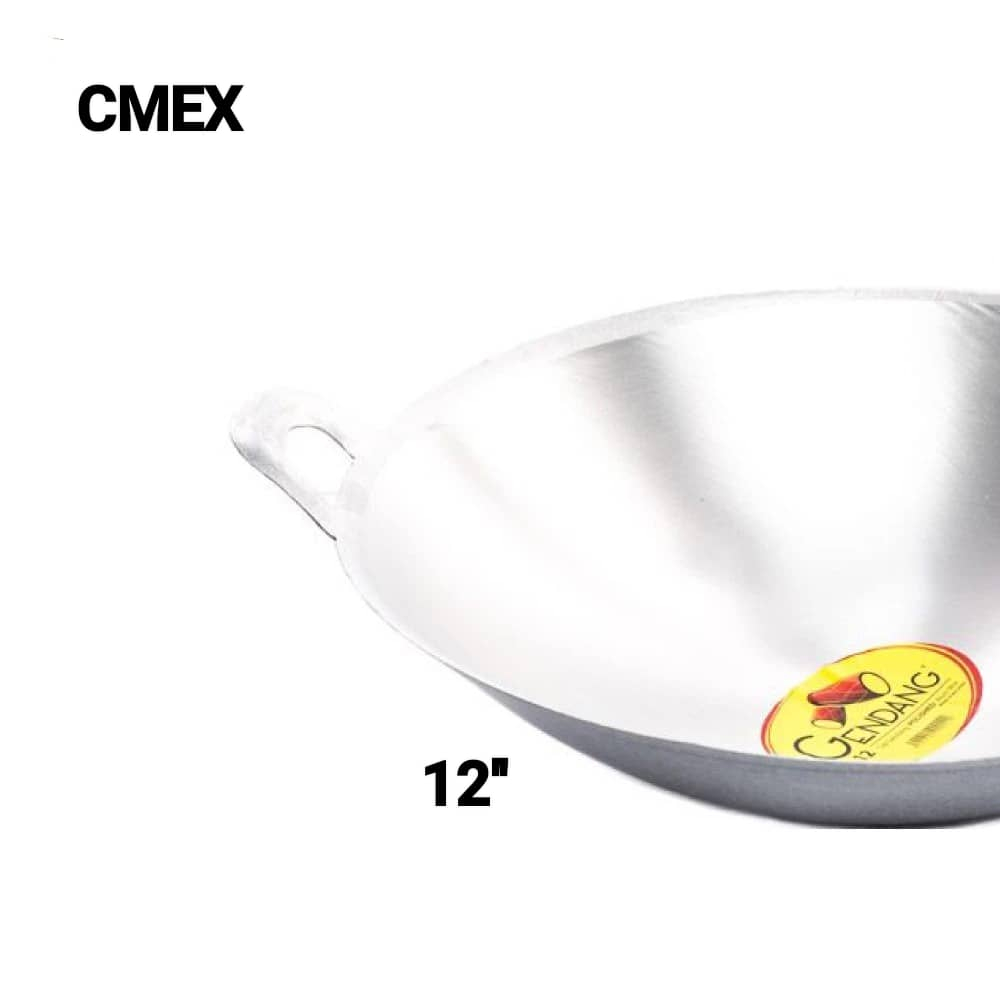 GSL Aluminium Wok 12" - Image 2