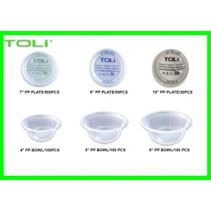 JISHAN 4"/5"/6" PP Plastic Bowl / Disposable Microwavable Hot Soup Bowl