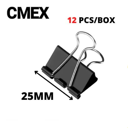 Binder Clip / Black Paper Clip / Double Clip ( 25mm, 32mm, 41mm, 51mm)- (12 pcs/box) - Image 6