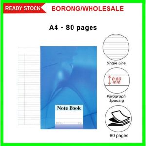 Dot Down A4 Note Book / Buku Penulisan [ 80pg / 100pg / 120pg  / 160pg / 200pg] (BY PCS