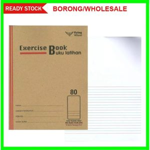 F5 Exercise Book Half Blank Half Red Blue Four Line 80 Pages (BY PCS