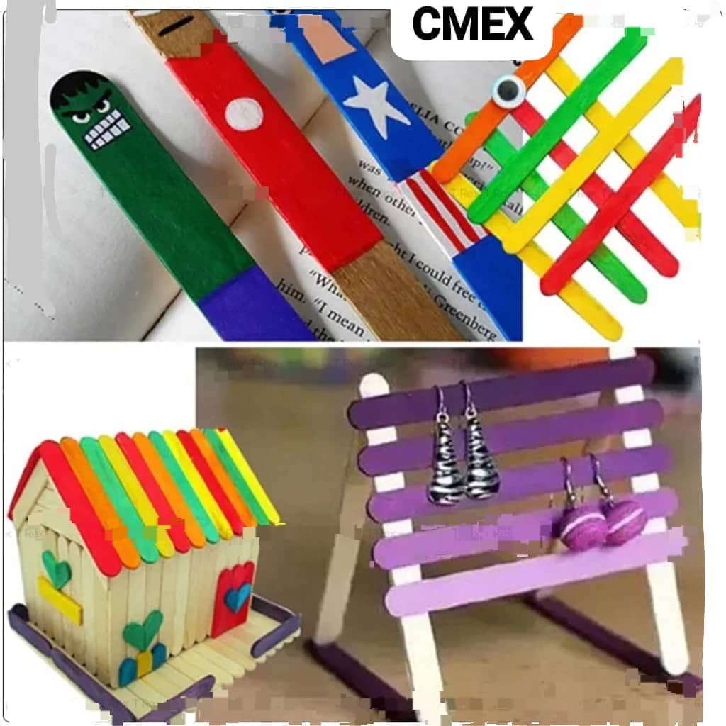 Wooden Ice Cream Stick 50pcs / DIY Pine Wood Craft Stick / Popsicle Bamboo Stick / Batang Ice Cream - Image 4