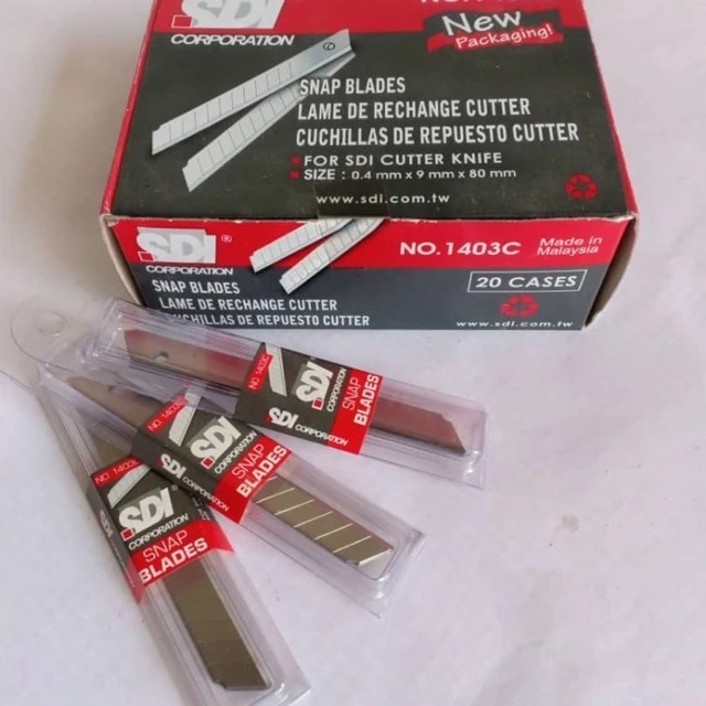 SDI 1403C Small Cutter Blade 5's / 1404C Big Cutter Blade 5's - 20 Tubes/Box - Image 5