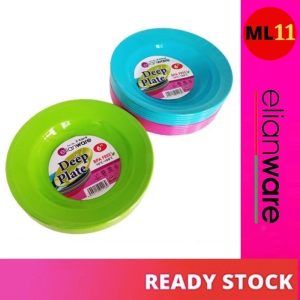 Elianware 6’' (6 Pcs Set) Deep Plate Kuih Pinggan Plate