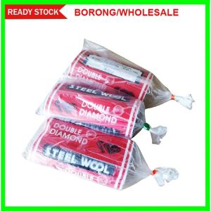 Double Diomond High Quality Steel Wire Wool Steel Wool Cleaning (Per Pack 3Pcs)