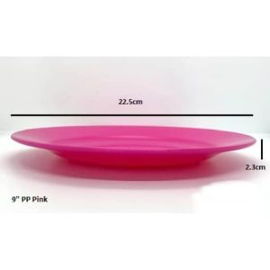 Elianware 6pcs Pack P.P. Dining Plate / Plastic Plate / Pinggan 9''Elianware 6pcs Pack