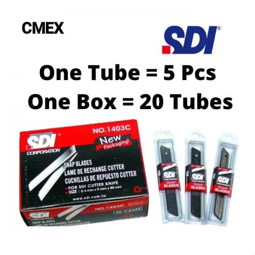SDI 1403C Small Cutter Blade 5's / 1404C Big Cutter Blade 5's - 20 Tubes/Box
