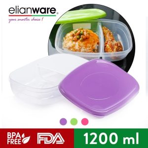 Elianware E-420 2 Compartments Lunch Box / Bekas Nasi