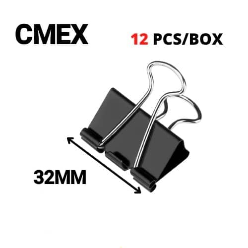 Binder Clip / Black Paper Clip / Double Clip ( 25mm, 32mm, 41mm, 51mm)- (12 pcs/box) - Image 5