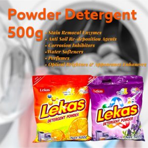 Lekas Detergent powder 500g/ 1 kg value pack sabun cuci baju sabun